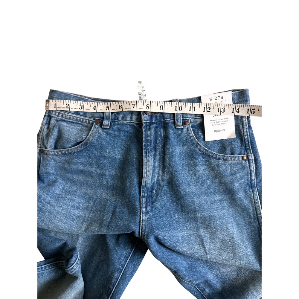 NWT Madewell Relaxed Bootcut Jeans Womens 27S Retro Bright Wash Rigid Denim - Picture 4 of 7